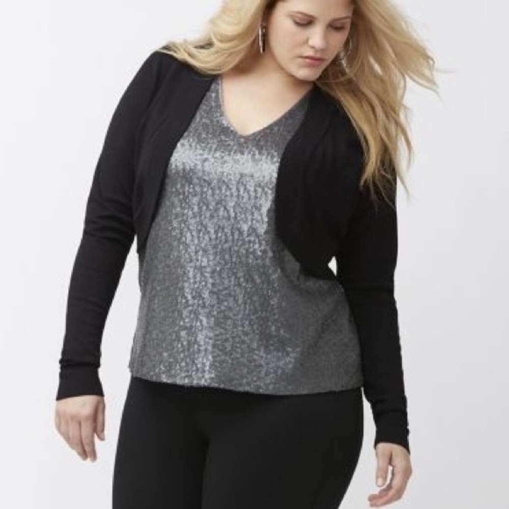 Lane Bryant Dressy Sweater Shrug Bolero Size 14/16
